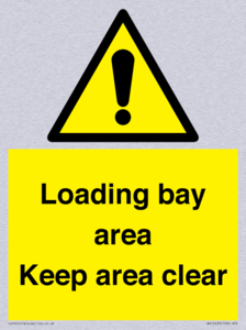 Loading bay area Keep area clear